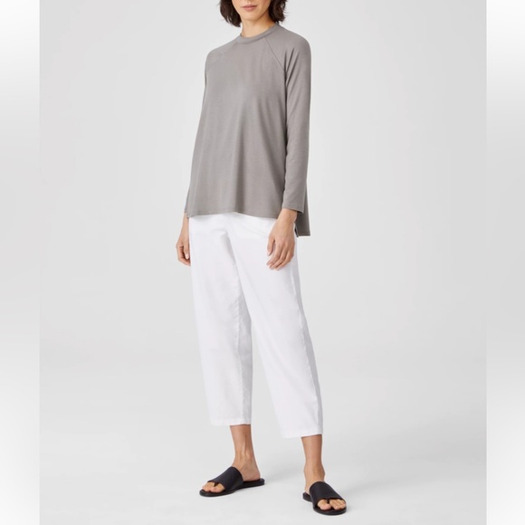 Eileen Fisher Fine Jersey Crew Neck Top NEW - Picture 3 of 15